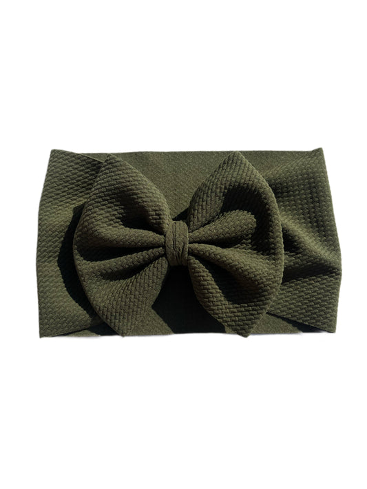 Olive Green Wrap Bow RTS